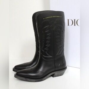 Dior Black/Brown Cowboy Boots